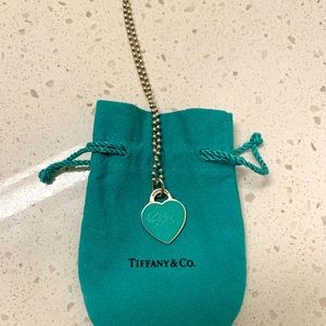 Tiffany pendant heart tag necklace